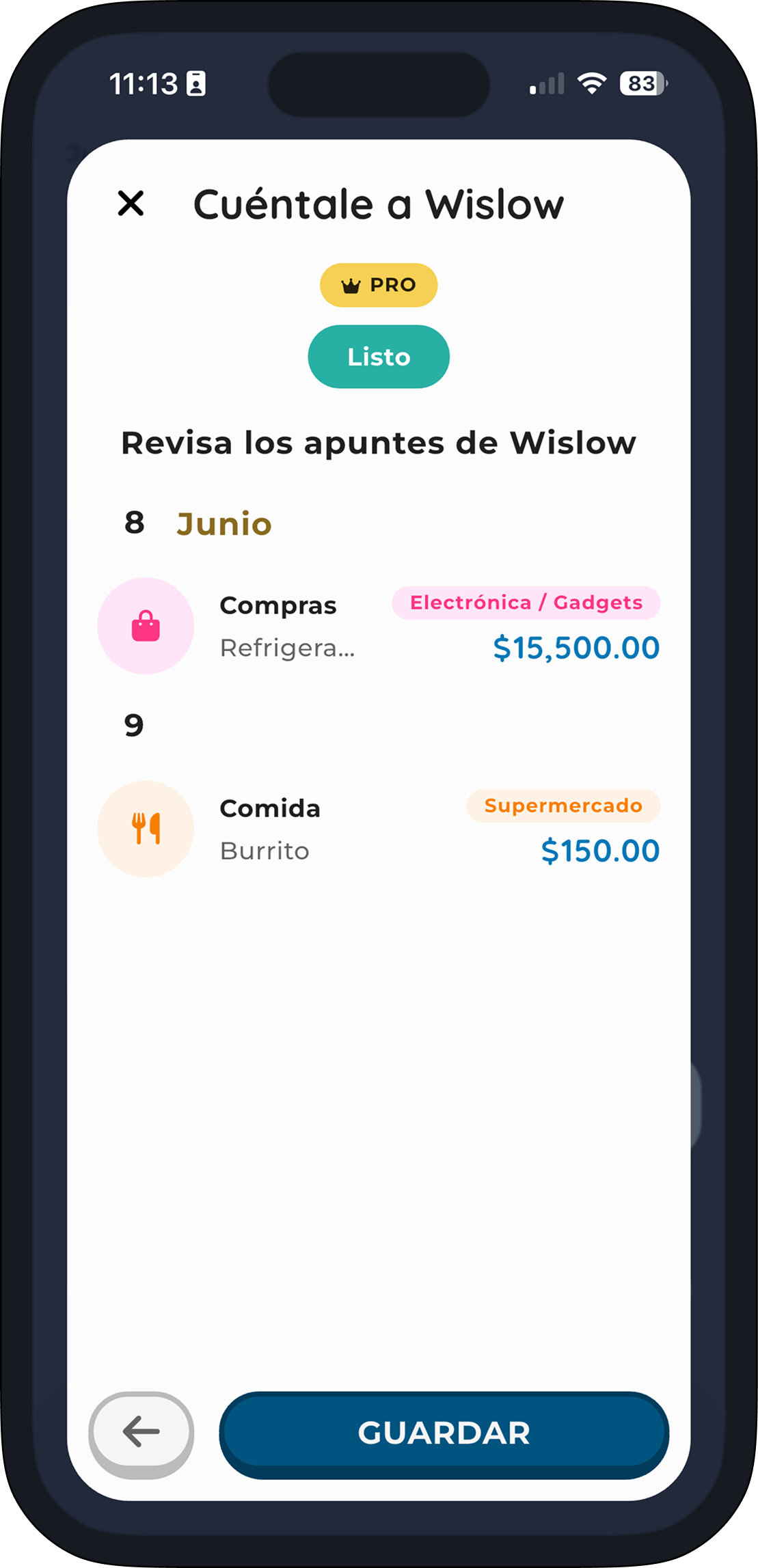 Escuchando al usuario